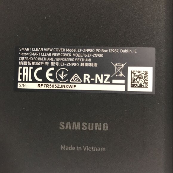 GENUINE Samsung S-View Flip Cover for Galaxy Note20 5G Black - Picture 6 of 8